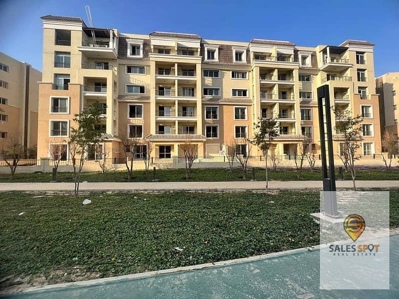 شقة 2 غرفة + private garden للبيع 130مـتـر في كمبوند سراي sarai بحوار مدينتي وبالقرب من التجمع الخامس 11