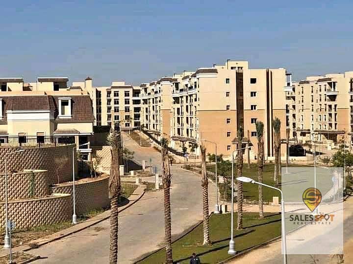 Apartment 121m with landscape view for sale in Sarai Compound next to Madinaty and Mostakbal City on Suez Road 2