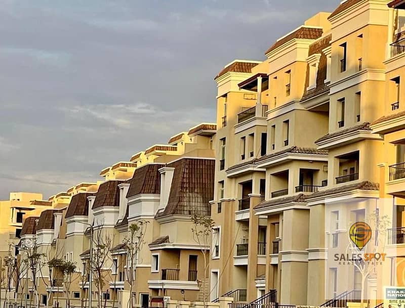 Apartment 121m with landscape view for sale in Sarai Compound next to Madinaty and Mostakbal City on Suez Road 5