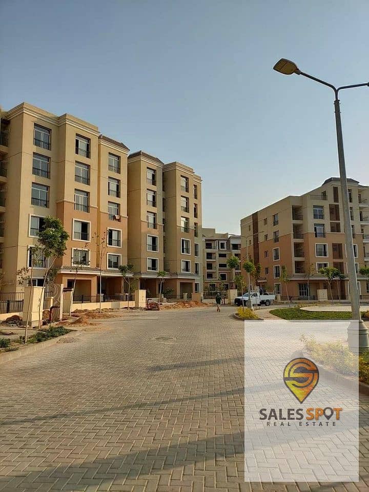 Apartment 121m with landscape view for sale in Sarai Compound next to Madinaty and Mostakbal City on Suez Road 6