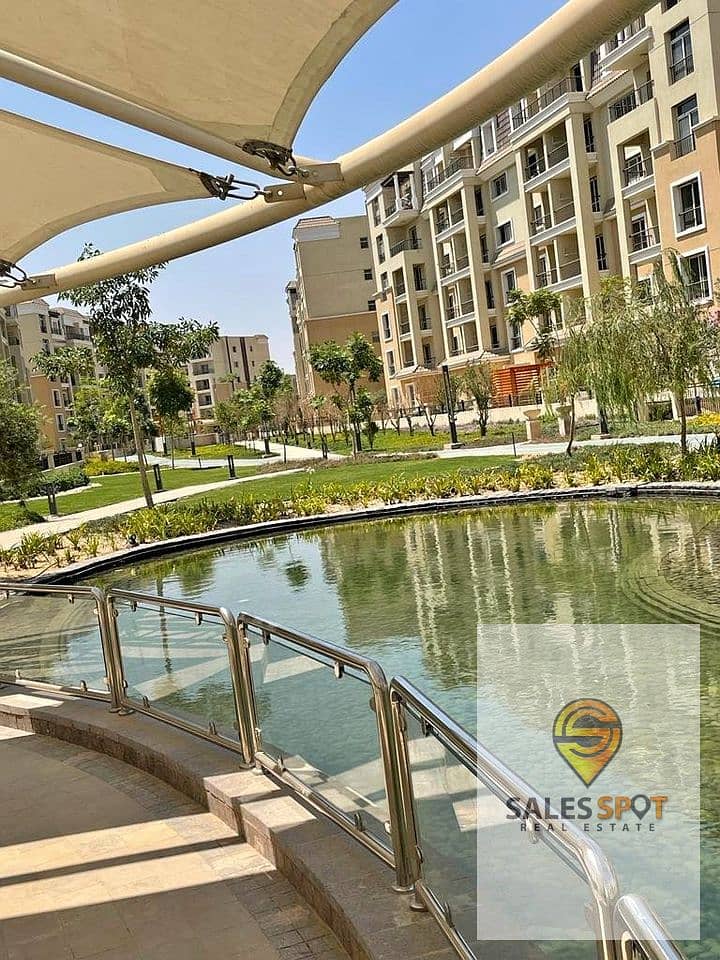 Apartment 121m with landscape view for sale in Sarai Compound next to Madinaty and Mostakbal City on Suez Road 8