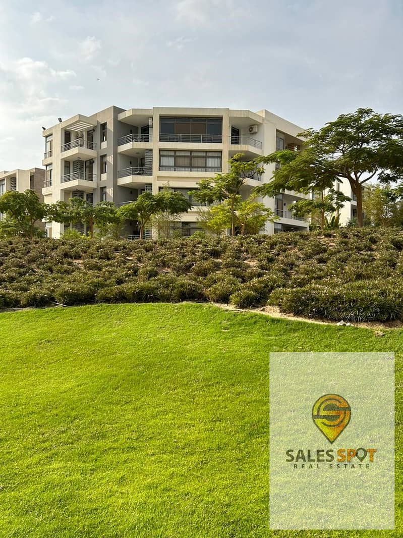 105 sqm apartment + private garden for sale in Sarai Compound, next to Madinaty and in front of Al Shorouk 6