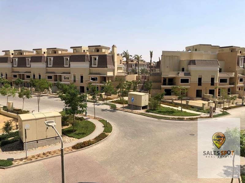 Villa 239 sqm + garden + roof for sale in The Butterfly Compound -- The Butterfly  in Mostakbal City, minutes from Fifth Settlement 1