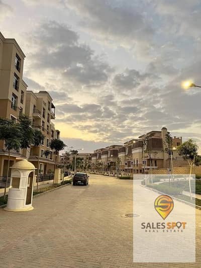 Apartment for sale in Sarai Compound  In New Cairo - in front of Madinaty and El Shorouk Distinctive location - Open View - full-service compound