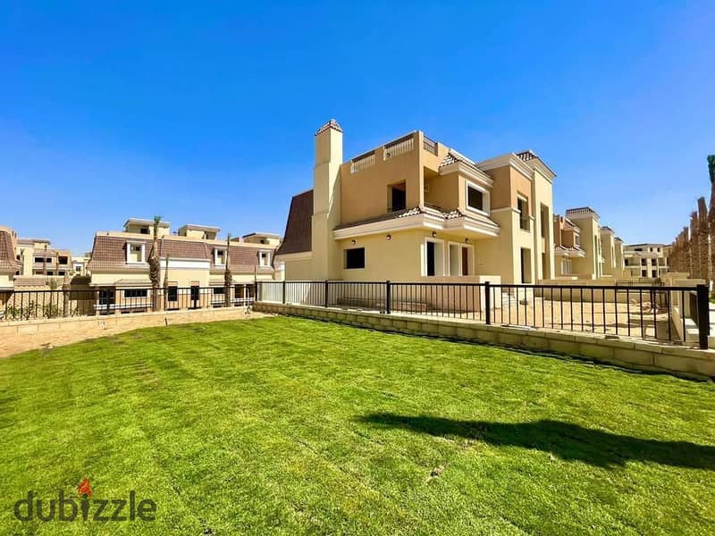 Apartment for sale 131 m ground floor with a 125 m garden in Sarai New Cairo Compound with a down payment of only 850,000 and installments 2