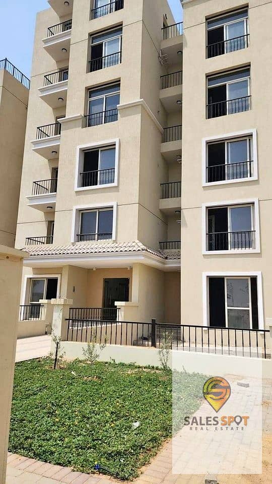 Duplex apartment with roof for sale in Sarai Compound in New Cairo in front of Madinaty and Shorouk City on Al Amal Axis 3