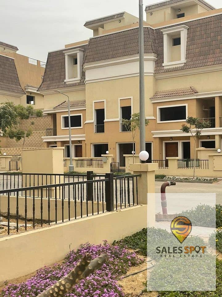 Duplex apartment with roof for sale in Sarai Compound in New Cairo in front of Madinaty and Shorouk City on Al Amal Axis 4