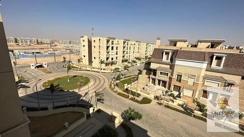 Duplex apartment with roof for sale in Sarai Compound in New Cairo in front of Madinaty and Shorouk City on Al Amal Axis 5