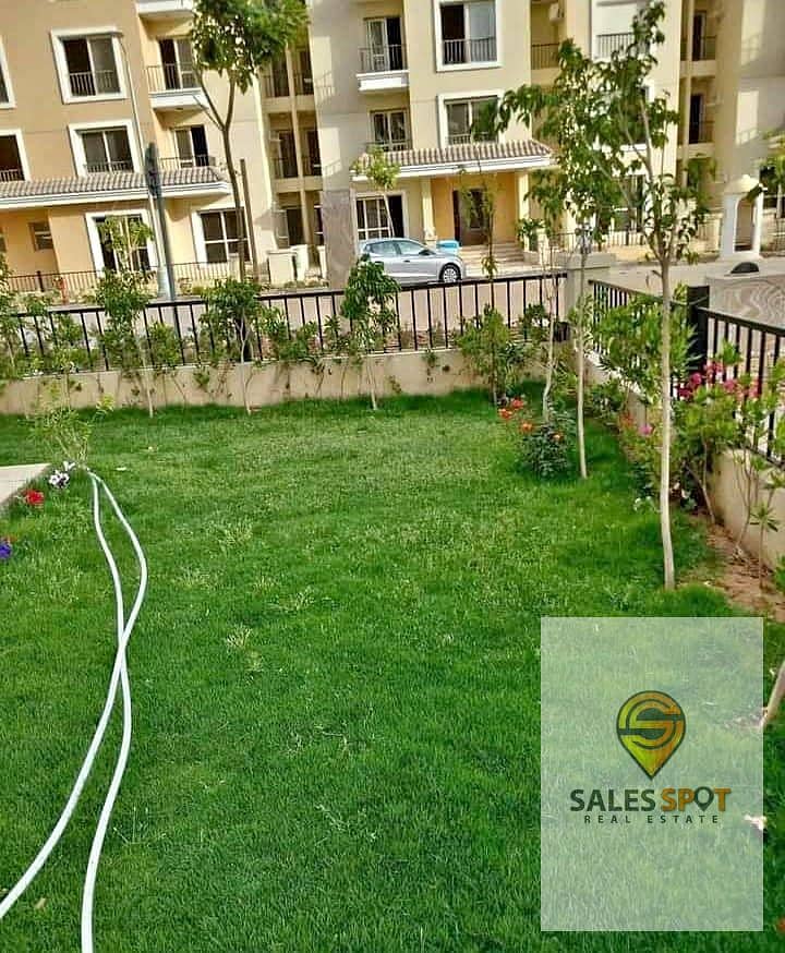 Duplex apartment with roof for sale in Sarai Compound in New Cairo in front of Madinaty and Shorouk City on Al Amal Axis 11