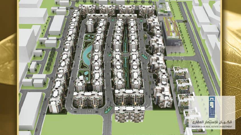 At a competitive price. . Apartment 108 m for sale in installments in Up West Compound - 6th of October Gardens 4