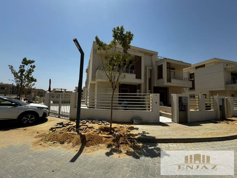 villa for sale in compound vivens in El Shorouk city, twin house, privet pool, immediate handover, payment facilities, Area( 390 sq ) 1