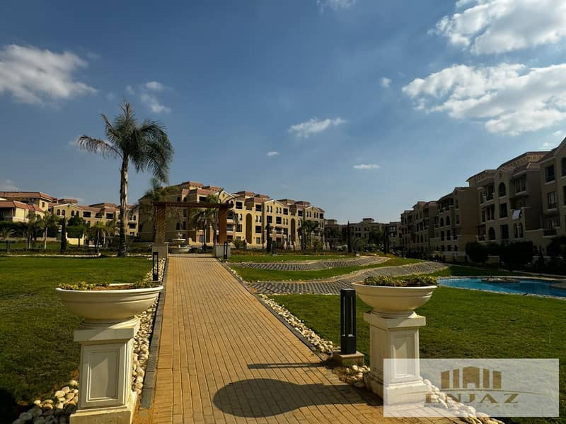 villa for sale in Maadi View, Shorouk City, town house, immediate handover, central park view, AREA ( 222 sq ) 23