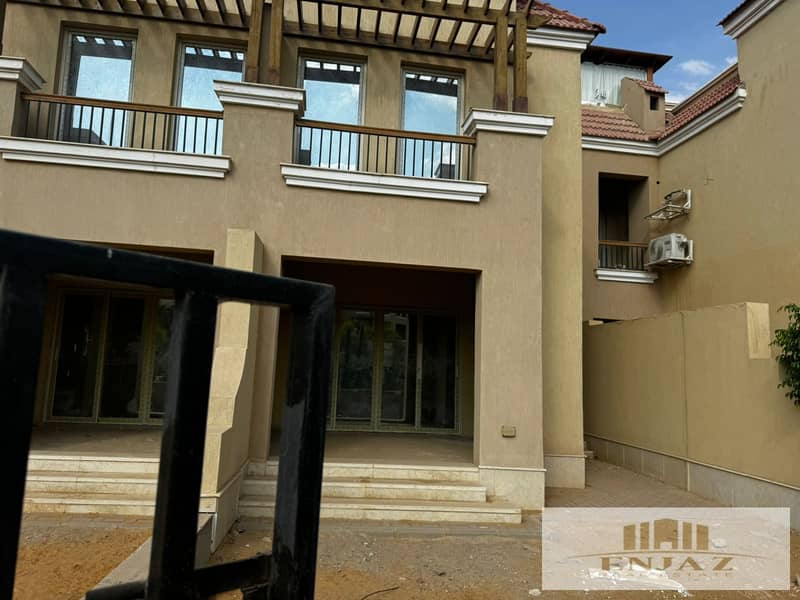 villa for sale in Maadi View, Shorouk City, town house, immediate handover, central park view, AREA ( 222 sq ) 30