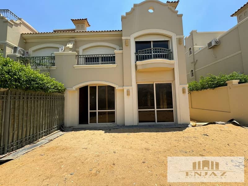 villa for sale in Shorouk city, compound patio 5 East, stunning pool view, prime location, AREA ( 330 sq ) 3