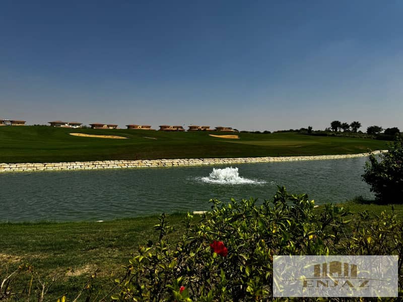 villa for sell in Madinaty, design B, best view on (golf & lakes), possibility for creating pool, AREA(1153) 4