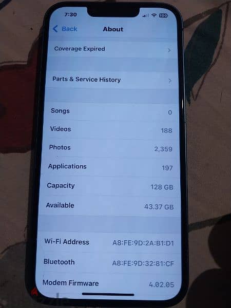 Iphone 13 / 128 GB / battery 100% with box 6