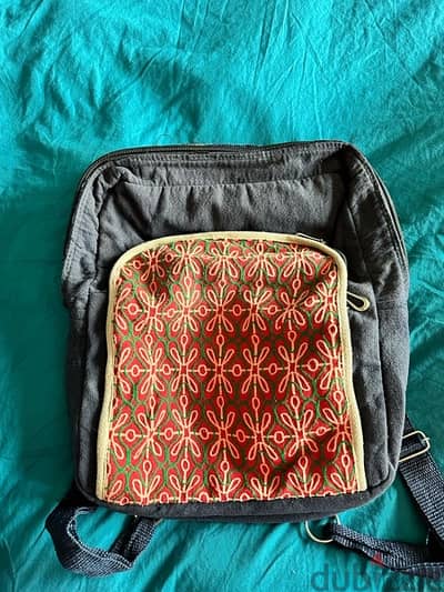 backpack with embroidery work