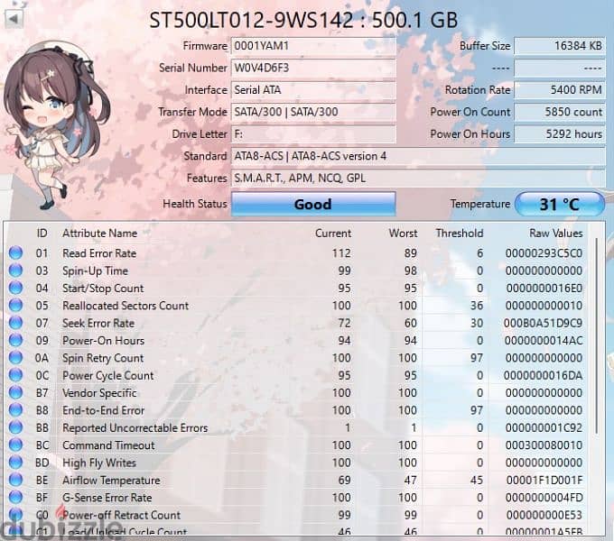 hard disk Seagate 500gb 1