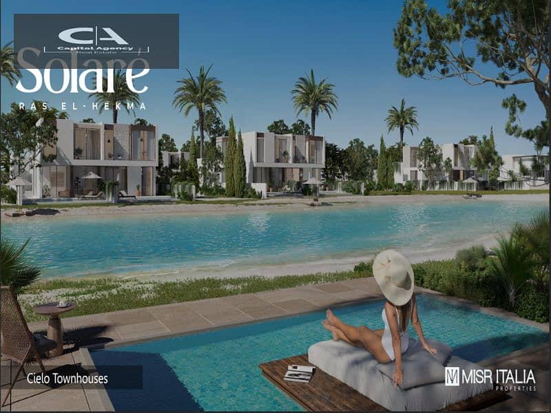 With only 5% down payment, a chalet for sale directly on the lagoon Fully finished, Super Luxe, in Solare Ras El Hekma 20