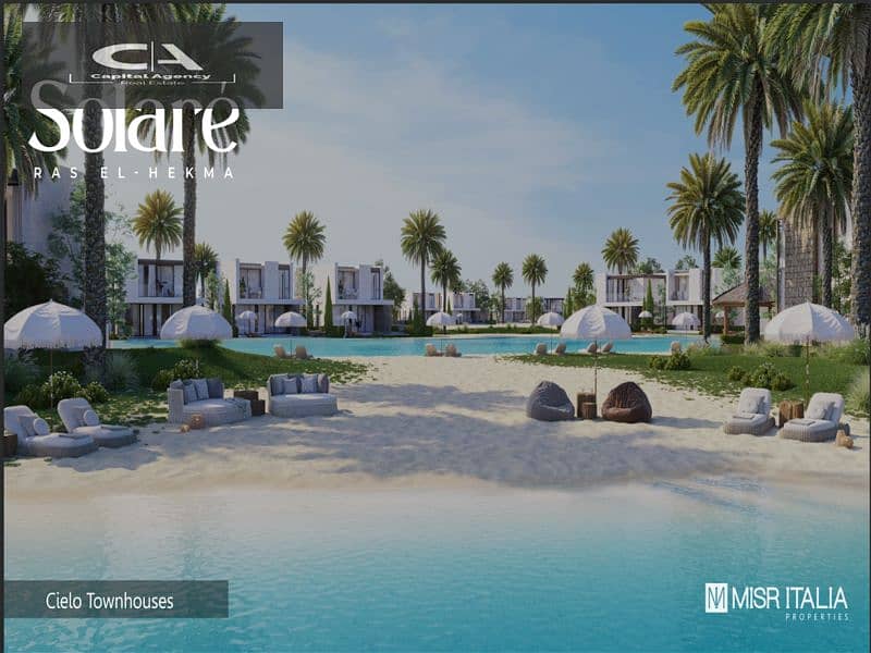 With only 5% down payment, a chalet for sale directly on the lagoon Fully finished, Super Luxe, in Solare Ras El Hekma 21