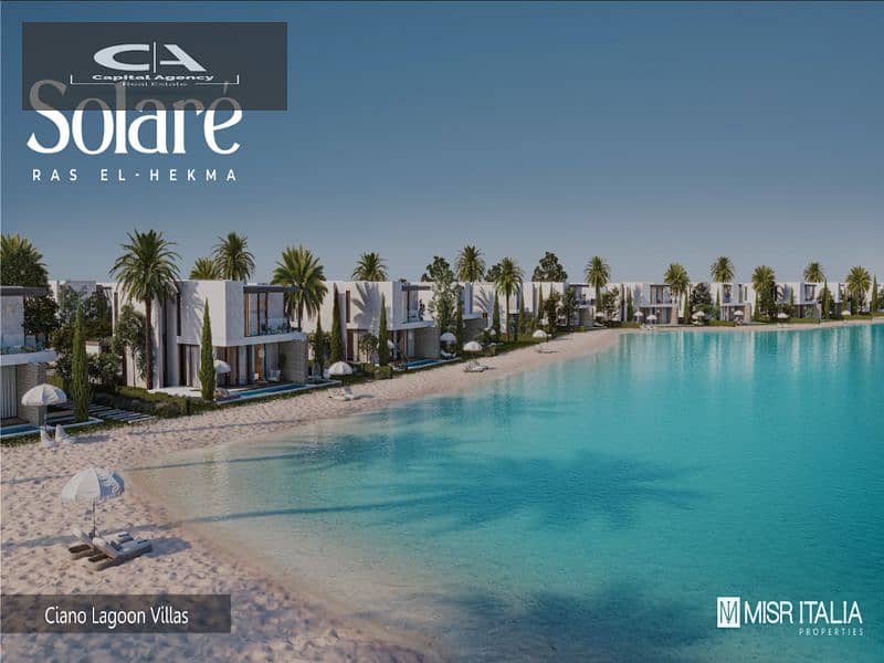 With only 5% down payment, a chalet for sale directly on the lagoon Fully finished, Super Luxe, in Solare Ras El Hekma 22