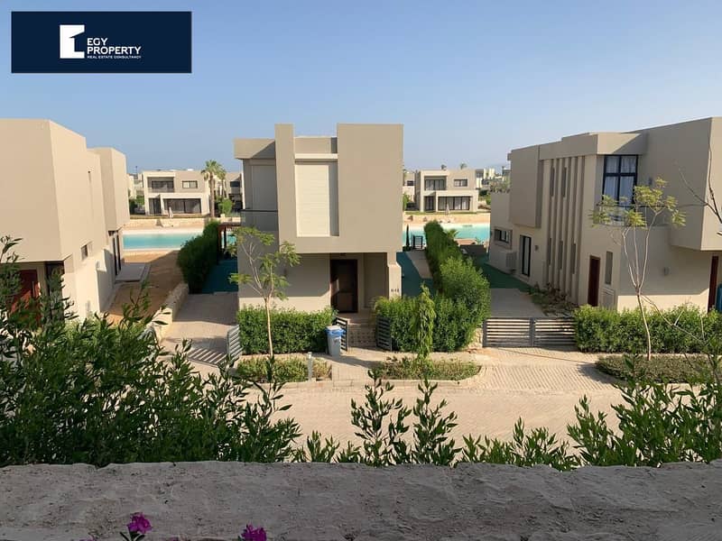 Buy Now Town House Under The Market Price Direct To The Lagoon For Sale Fully Furnished In Azha Sokhna 9