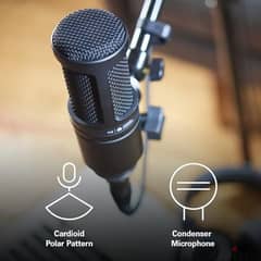 audio-technica at2020 cardioid condenser mic