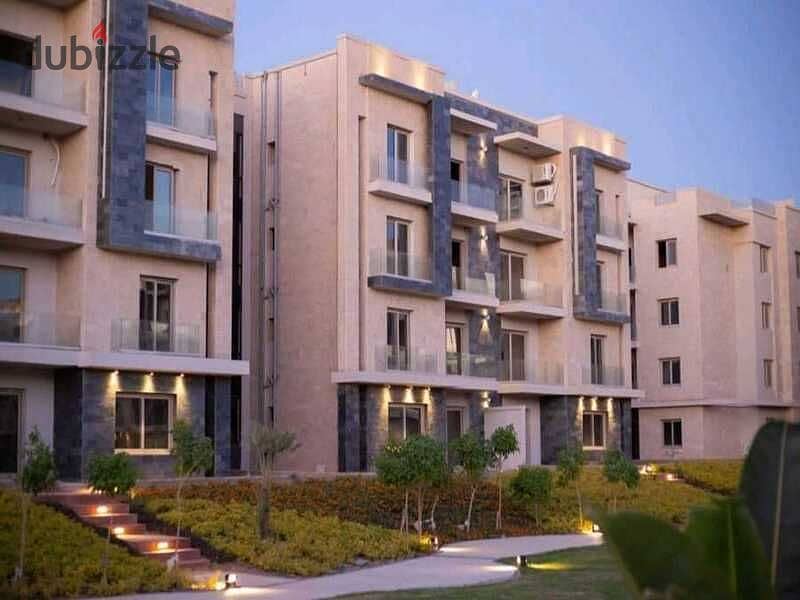 Apartment for sale with garden in Galleria Moon Valley, Fifth Settlement 3