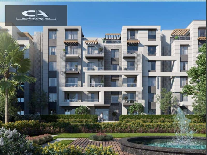 With only 5% down payment, an apartment in the heart of October in Badya Palm Hills Compound View on the landscape | Installments over 10 years 1