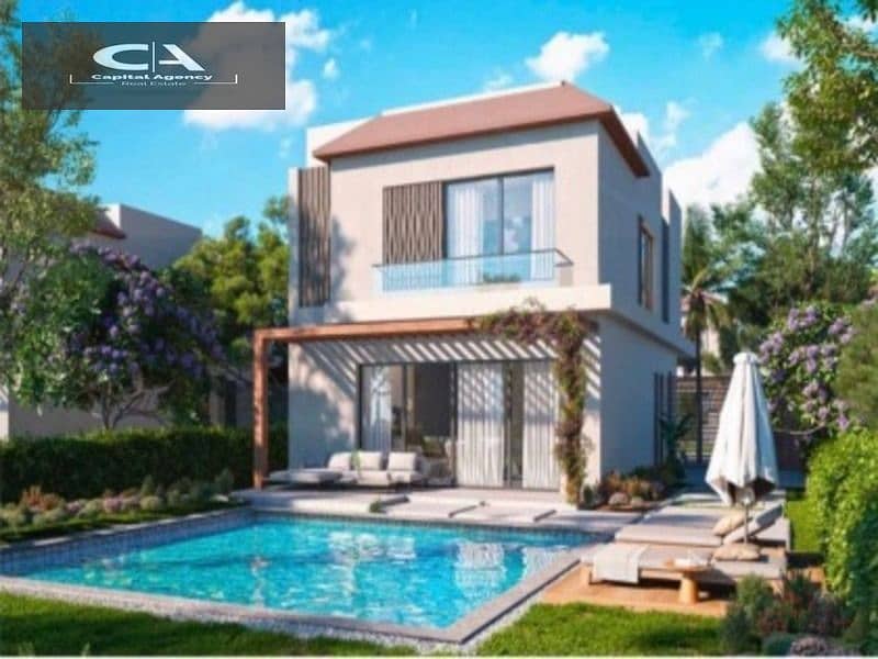 With only 5% down payment, an apartment in the heart of October in Badya Palm Hills Compound View on the landscape | Installments over 10 years 12