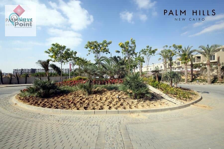 On the Middle Ring Road, own a 140-square-meter fully finished apartment with Palm Hills in the Fifth Settlement 5