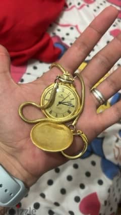 delma swiss made pocket watch gold