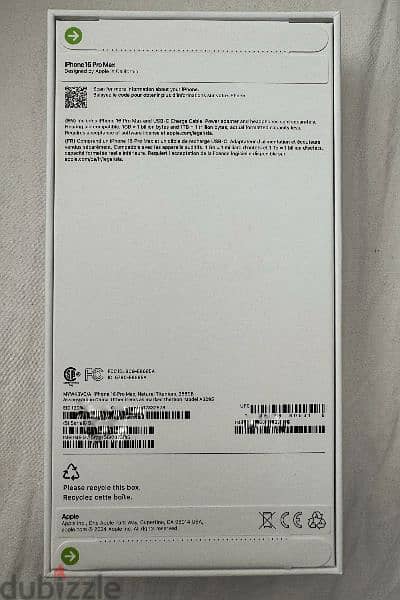 iPhone 16 pro max 256 natural titanium Sealed 1