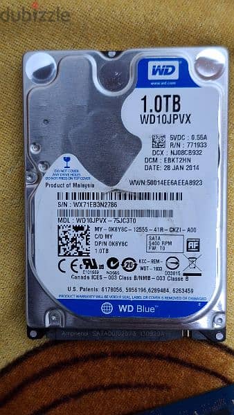 harddisk WD 1 Tb