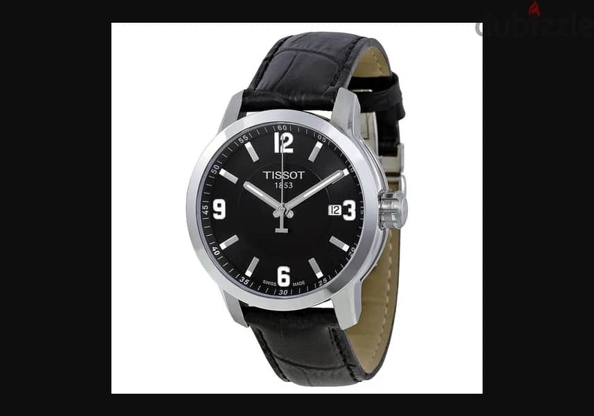 TISSOT Black Men's Watch ساعة تيسوت سويسرية الصنع 2