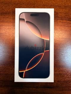 iPhone 16 pro max 256GB Desert Titanium اللون الجديد