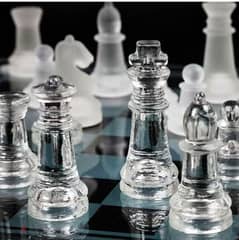 glass chess set