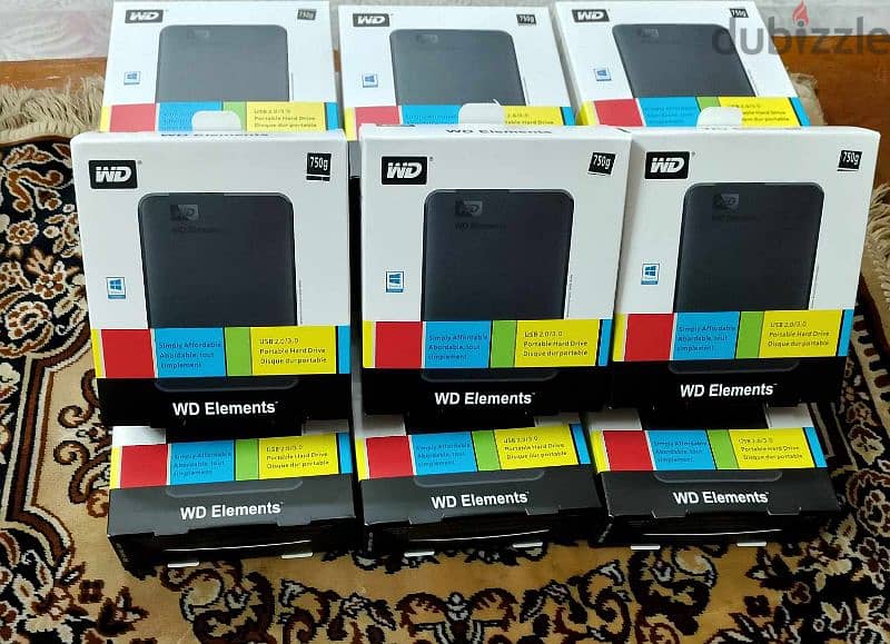 هارد خارجي  750 جيجا  Usb 3 2