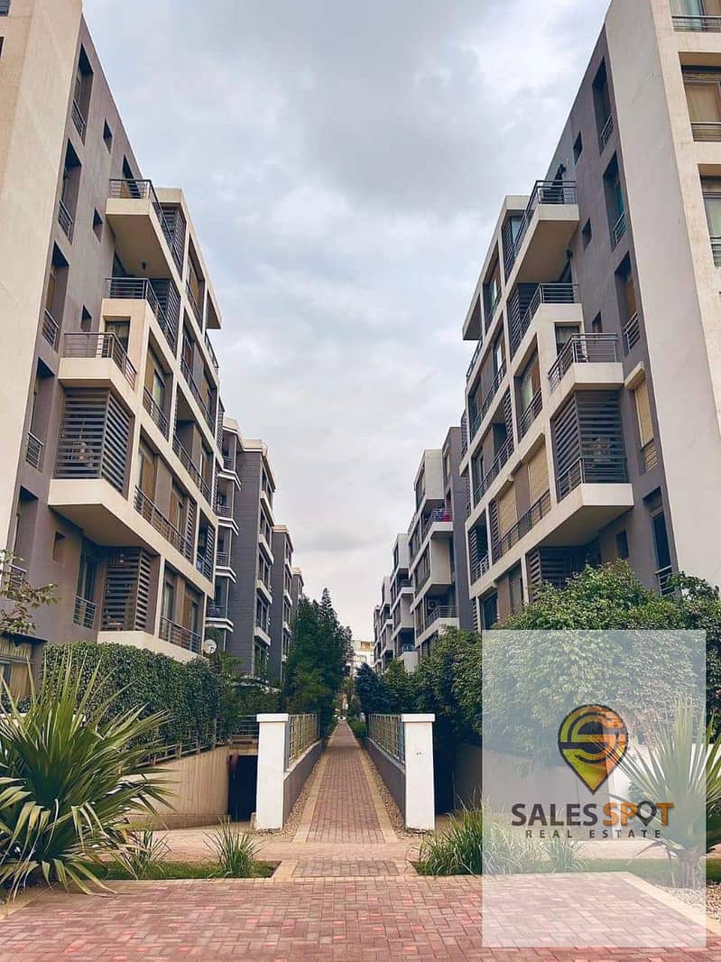 In Taj City Compound, own a 133-meter apartment in a distinguished location in front of Cairo Airport and minutes from Nasr City, and also with a 42% 10