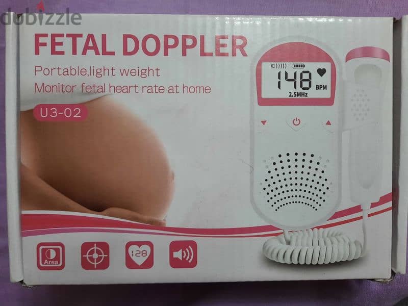 جهاز fetal doppler لقياس نبض الجنين في المنزل 3