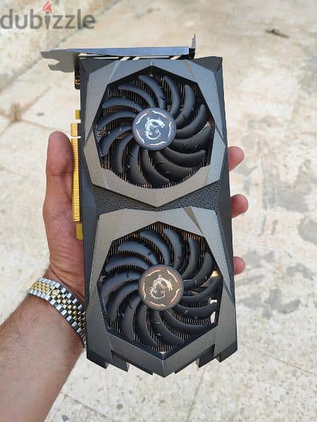 vga msi gtx 1660 6gb gaming x فيجا كارت شاسة بالعلبة والمرففات 0