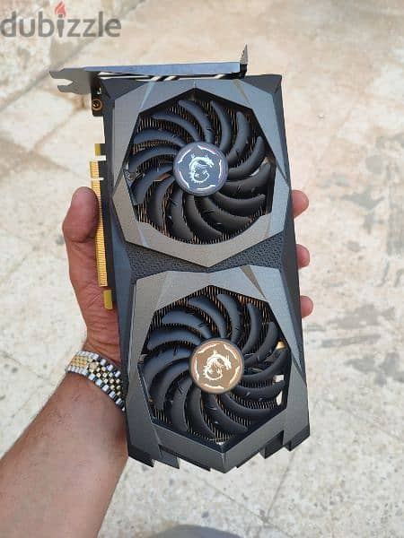 vga msi gtx 1660 6gb gaming x فيجا كارت شاسة بالعلبة والمرففات 6