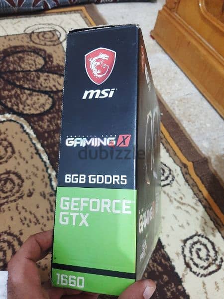 vga msi gtx 1660 6gb gaming x فيجا كارت شاسة بالعلبة والمرففات 8