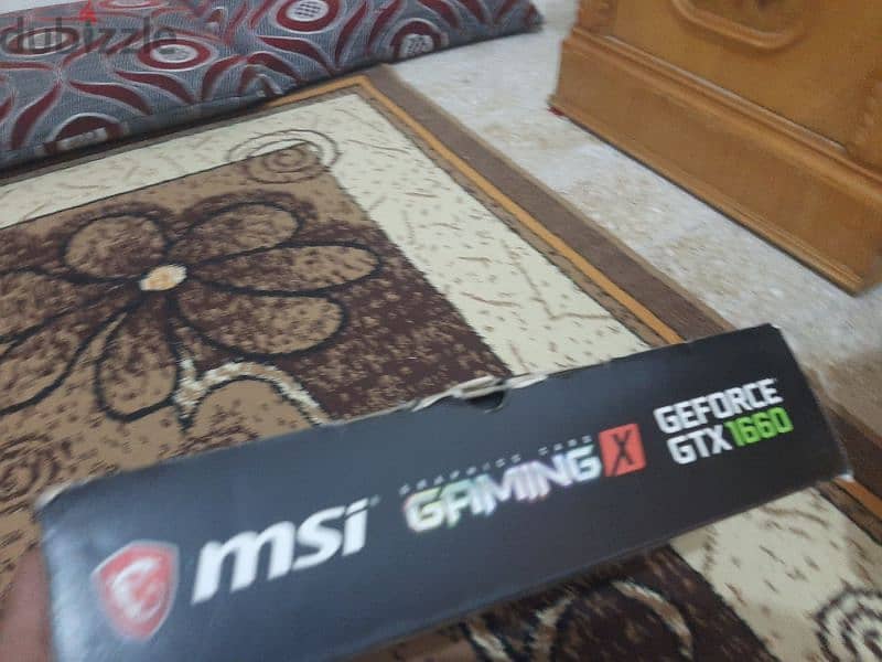 vga msi gtx 1660 6gb gaming x فيجا كارت شاسة بالعلبة والمرففات 10