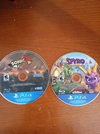 Spyro trilogy و sonic forces بسعر جيد جدا