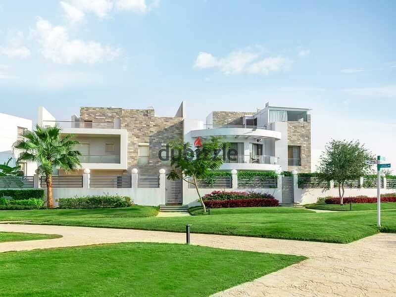 Receive immediately a 730 m2 independent villa with a 526 m2 garden in the heart of Sheikh Zayed, in front of Arkan, in installments 8