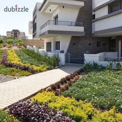 130 m garden in a 3-room apartment in front of the airport next to the Kempinski Hotel and near Nasr City and Sheraton Fifth Settlement entrance, get 0