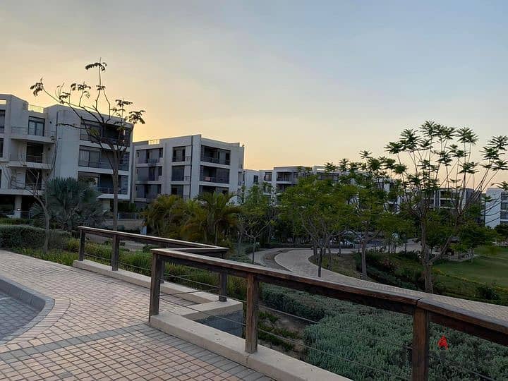 130 m garden in a 3-room apartment in front of the airport next to the Kempinski Hotel and near Nasr City and Sheraton Fifth Settlement entrance, get 7