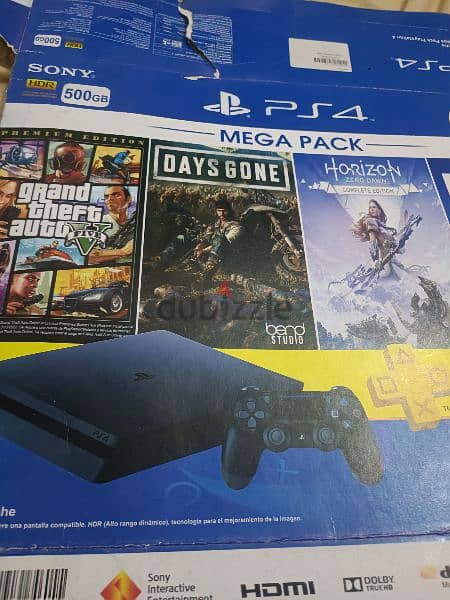 ps4 sony بالإضافة لدراع جديد لم يستخدم 0