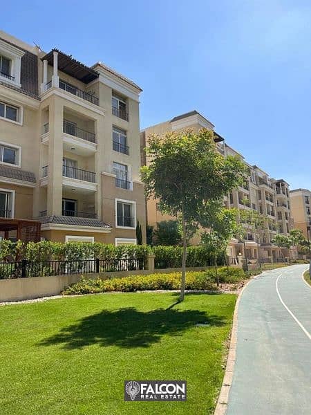 Apartment (3 rooms) 158 sqm for sale in front of Madinaty with a fantastic view on Central Park in Sarai Compound, New Cairo 0